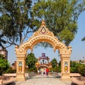 Beautiful view of Parmarth Niketan Ashram in Rishikesh Royalty Free Stock Photo