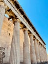 Beautiful view of Parthenon columns Royalty Free Stock Photo