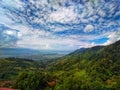 beautiful view at the peak of khayangan kerinci