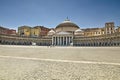 A beautiful view of Piazza del Plebiscito in Naples Royalty Free Stock Photo