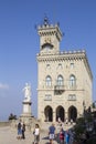 Beautiful view of Piazza della Liberta of the Republic of San Marino