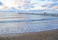 Beautiful view of the pier in the sea