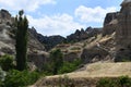 Beautiful view into the Pigeon Valley in Goreme National Park, Nevsehir, Cappadocia, Turkey Royalty Free Stock Photo