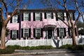 House near Battery Park in the historic waterfront area of Charleston. Royalty Free Stock Photo