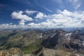 Beautiful view from the piz languard in grisons Royalty Free Stock Photo