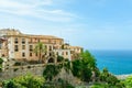 Beautiful view on Pizzo town with tyrrhenian sea near town of Tropea, Calabria, Italy Royalty Free Stock Photo