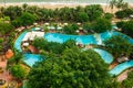 Beautiful view on the pool in the Central Park of Nha Trang city in Vietnam