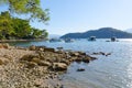 Beautiful view of popular Phaselis beach, Antalya coast, Turkey