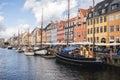 Beautiful view of the port and the colorful buildings captured in Copenhagen, Denmark Royalty Free Stock Photo