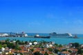 Beautiful view of the port and the city of MaceiÃ³, Brazil. Royalty Free Stock Photo