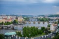 Beautiful View of Prague Bridges Royalty Free Stock Photo