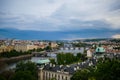 Beautiful View of Prague Bridges Royalty Free Stock Photo