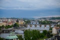 Beautiful View of Prague Bridges Royalty Free Stock Photo