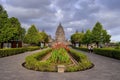 The beautiful view of Prambanan Temple