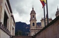 Beautiful view of the Primary Cathedral of Bogota captured in Colombia Royalty Free Stock Photo