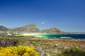 Beautiful view of Pringle Bay, a small beach village located along Route 44 in the eastern part of False Bay near Cape Town Royalty Free Stock Photo