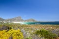 Beautiful view of Pringle Bay, a small beach village located along Route 44 in the eastern part of False Bay near Cape Town Royalty Free Stock Photo