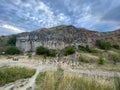 Beautiful view of the Racos Basalt Columns. Romania.