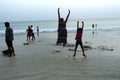 Children at play at Radhanagar Beach, Havelock Island