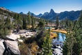 Beautiful view of Rae Lakes Loop in the Kings Canyon National Park, California. Royalty Free Stock Photo