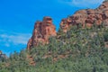 Beautiful view of Red rock formations in Northern Arizona, Yavapai County, Coconino National Forest, Arizona Royalty Free Stock Photo