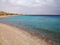 Beautiful view of The Red Sea Eilat - famous resort city on the red sea in Israel