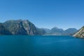 Beautiful view of Riva Del Garda and Nago-Torbole. Lago Di Garda, Italy Royalty Free Stock Photo