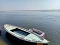 Boating in River Ganges in Varanasi, India.