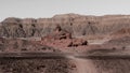 Beautiful view of the rock formations captured in Timna Park, Eilat in Israel Royalty Free Stock Photo