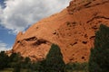 Beautiful view of the rock formations in the Garden of the Gods in Colorado Springs, United States Royalty Free Stock Photo