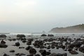 Beautiful view of rocky beach in Pacitan, East Java, Indonesia Royalty Free Stock Photo