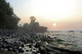Beautiful view of rocky beach in Pacitan, East Java, Indonesia Royalty Free Stock Photo