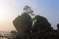 Beautiful view of rocky beach in Pacitan, East Java, Indonesia Royalty Free Stock Photo