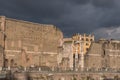 Beautiful view of Rome in Italy. Ancient historical ruins, famous monuments, alley`s and streets Royalty Free Stock Photo