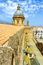 View of the Roof of the Palermo Cathedral in Palermo, Italy Royalty Free Stock Photo