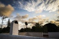 Beautiful view from the roof at sunset in Spain Royalty Free Stock Photo