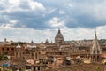 Beautiful view of the roofs of Rome Royalty Free Stock Photo