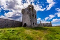 Beautiful view of the ruined 19th century tower in Inis Oirr Island