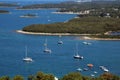 Beautiful view of sailboats and islands in the sea