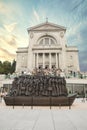 Beautiful view of Saint Joseph\'s Oratory of Mount Royal in Montreal Royalty Free Stock Photo