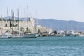 Beautiful view of Saint Peter Castle Bodrum castle and marina. Royalty Free Stock Photo