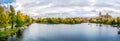 Beautiful view of Salamanca with Rio Tormes and Cathedral, Spain Royalty Free Stock Photo