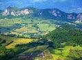 Beautiful view from San Marino city to hills of San Marino