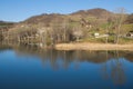 Beautiful view of San Ruffino lake Royalty Free Stock Photo