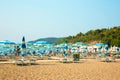 Beautiful View on sand beach in Becici, MONTENEGRO