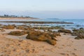 Beautiful view of a sandy beach in zahora spain