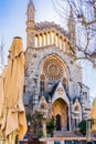 Church in Soller, beautiful gothic barock church on Majorca, Spain