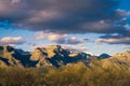 Beautiful view of Santa Catalina mountain range near Tuscon