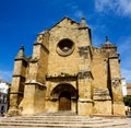 Beautiful view of Santa Marina church in Cordoba