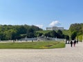 Beautiful view of Schonbrunn Palace park in Vienna, Austria Royalty Free Stock Photo